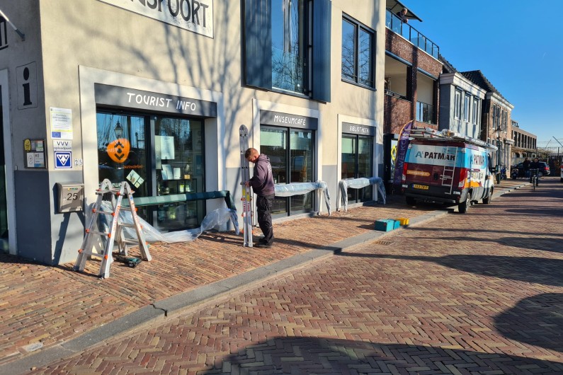 Markiezen geplaats in Zwartsluis